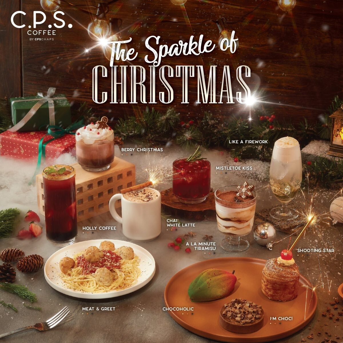 C.P.S. COFFEE เปิดตัว 10 เมนูสุดพิเศษในคอนเซปต์ "The Sparkle of Christmas" เปล่งประกายความสุข ร่วมเฉลิมฉลองเทศกาลคริสต์มาส