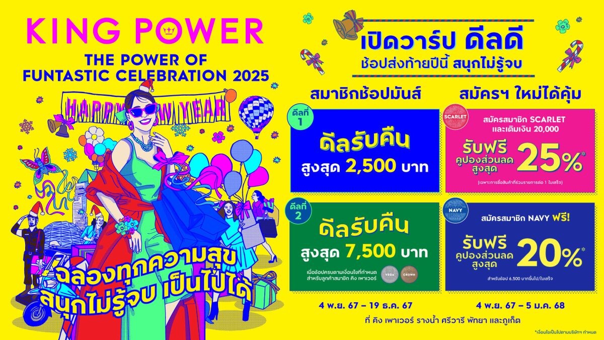 KING POWER THE POWER OF FUNTASTIC CELEBRATION 2025 ฉลองทุกความสุข สนุกไม่รู้จบ เป็นไปได้