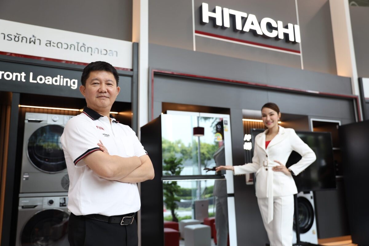 Hitachi Unveils "Grand Carbon Line" 2-door Refrigerator with Advanced Freshness Technology and First Thailand Showroom, Reflecting the Art of Ease concept