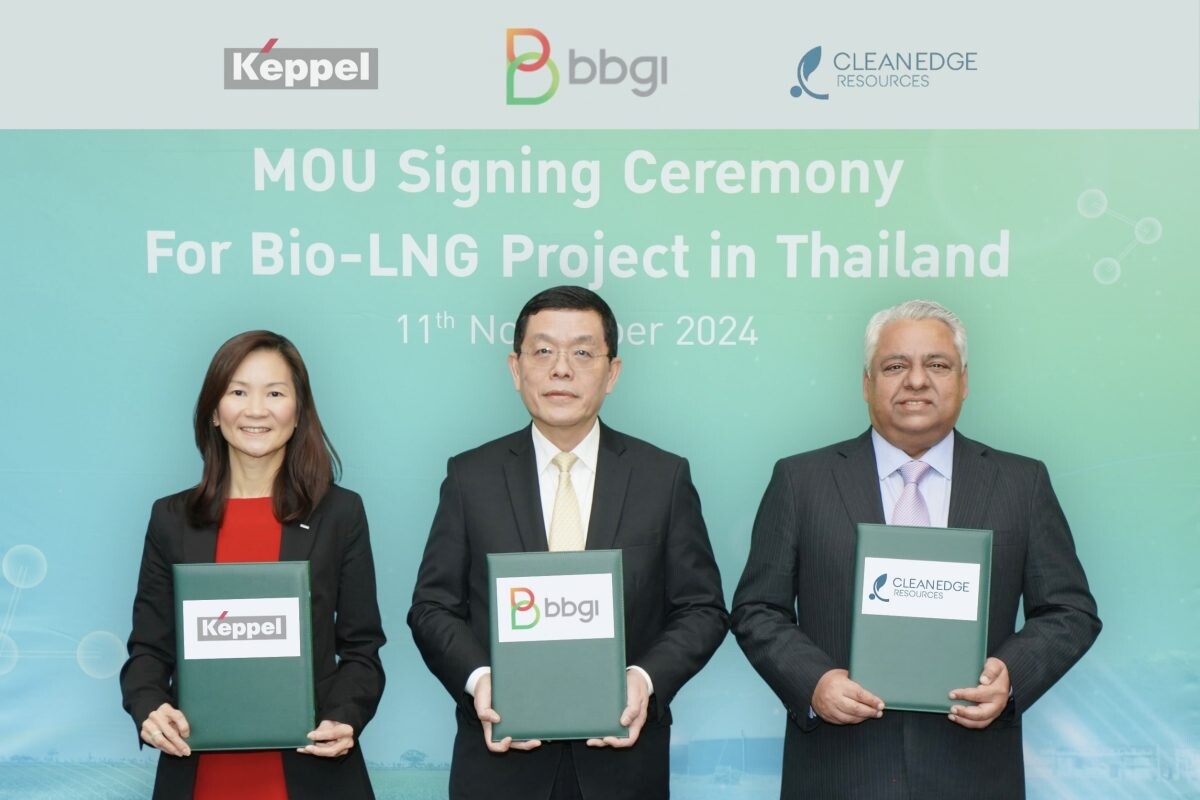 BBGI, Keppel และ CleanEdge จับมือเป็นพันธมิตรระดับภูมิภาค ร่วมพัฒนาธุรกิจ Bio-LNG ในประเทศไทย