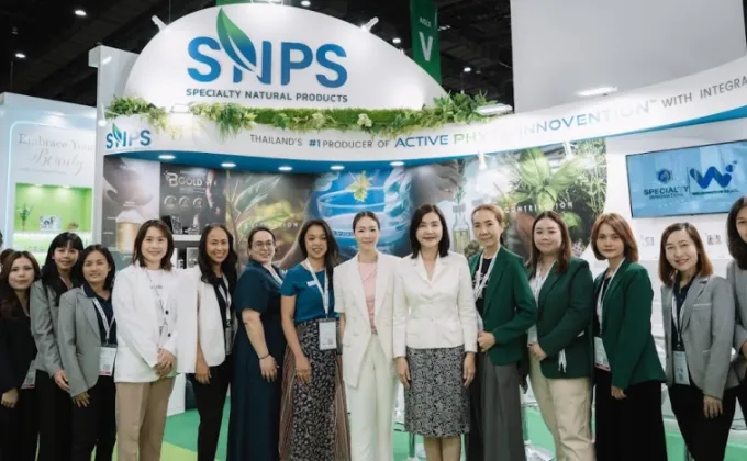 SNPS จัดแสดงสินค้าในงาน in-cosmetics