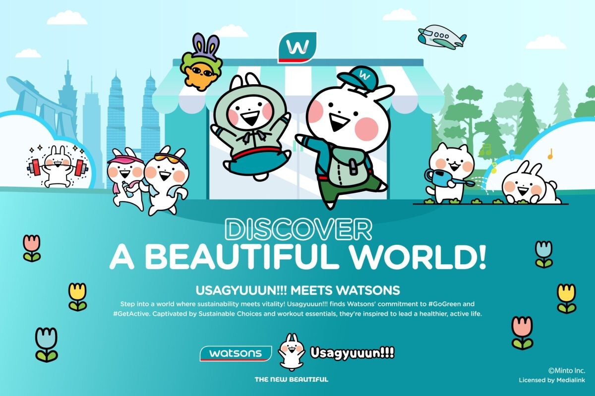 Watsons จับมือ Usagyuuun!!! สร้างปรากฏการณ์ความน่ารักครั้งใหม่แห่งวงการบิวตี้