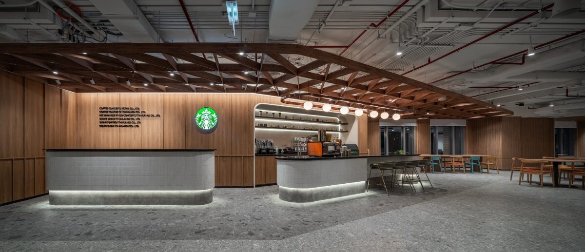 dwp เผยโฉมสำนักงานใหญ่ Starbucks Thailand การดีไซน์พื้นที่เพื่อตอบโจทย์การทำงานแบบไฮบริด