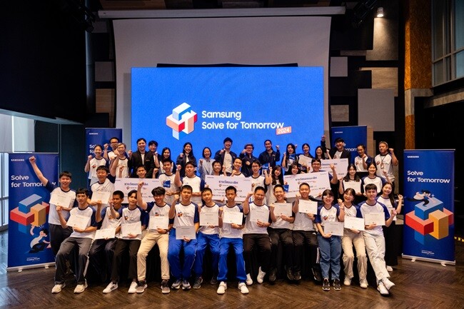 จบลงอย่างยิ่งใหญ่! Samsung Solve for Tomorrow 2024 เผยศักยภาพเยาวชนไทยสู่การแก้ปัญหาสังคมอย่างสร้างสรรค์ด้วยนวัตกรรม