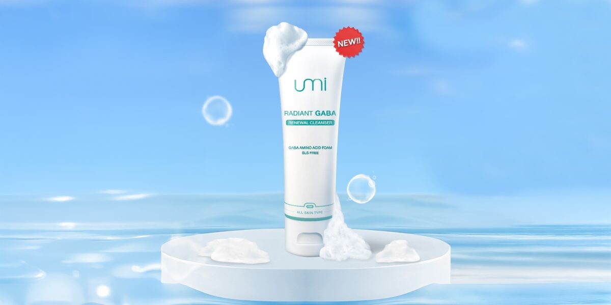 UMI DEEPTECH ส่งผลิตภัณฑ์น้องใหม่โฟมล้างหน้า Radiant GABA Renewal Cleanser สูตรช่วยลดการอุดตันในรูขุมขนโดยวิจัยและพัฒนาร่วมกับจุฬาลงกรณ์มหาวิทยาลัย