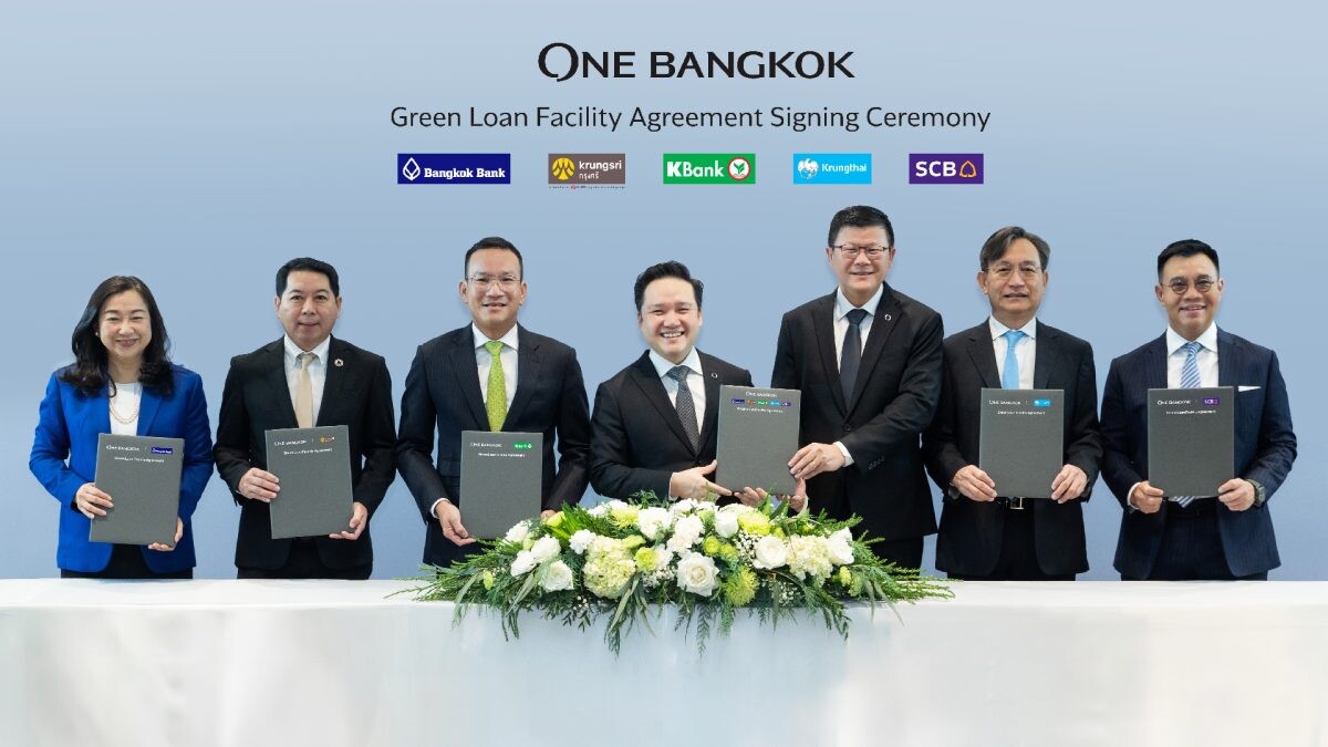 One Bangkok Secures Thailand's Largest Green Loan of THB 50 Billion with Five Leading Financial Institutions