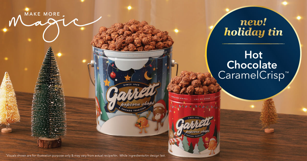 ต้อนรับเทศกาลส่งท้ายปีด้วยมนต์เสน่ห์จาก Garrett Popcorn สูตรใหม่ในกระป๋องสุดเอ็กซ์คลูซีฟ พร้อมดีลสุดคุ้มที่ไม่ควรพลาด!