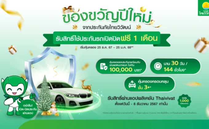 ประกันภัยไทยวิวัฒน์ มอบของขวัญปีใหม่