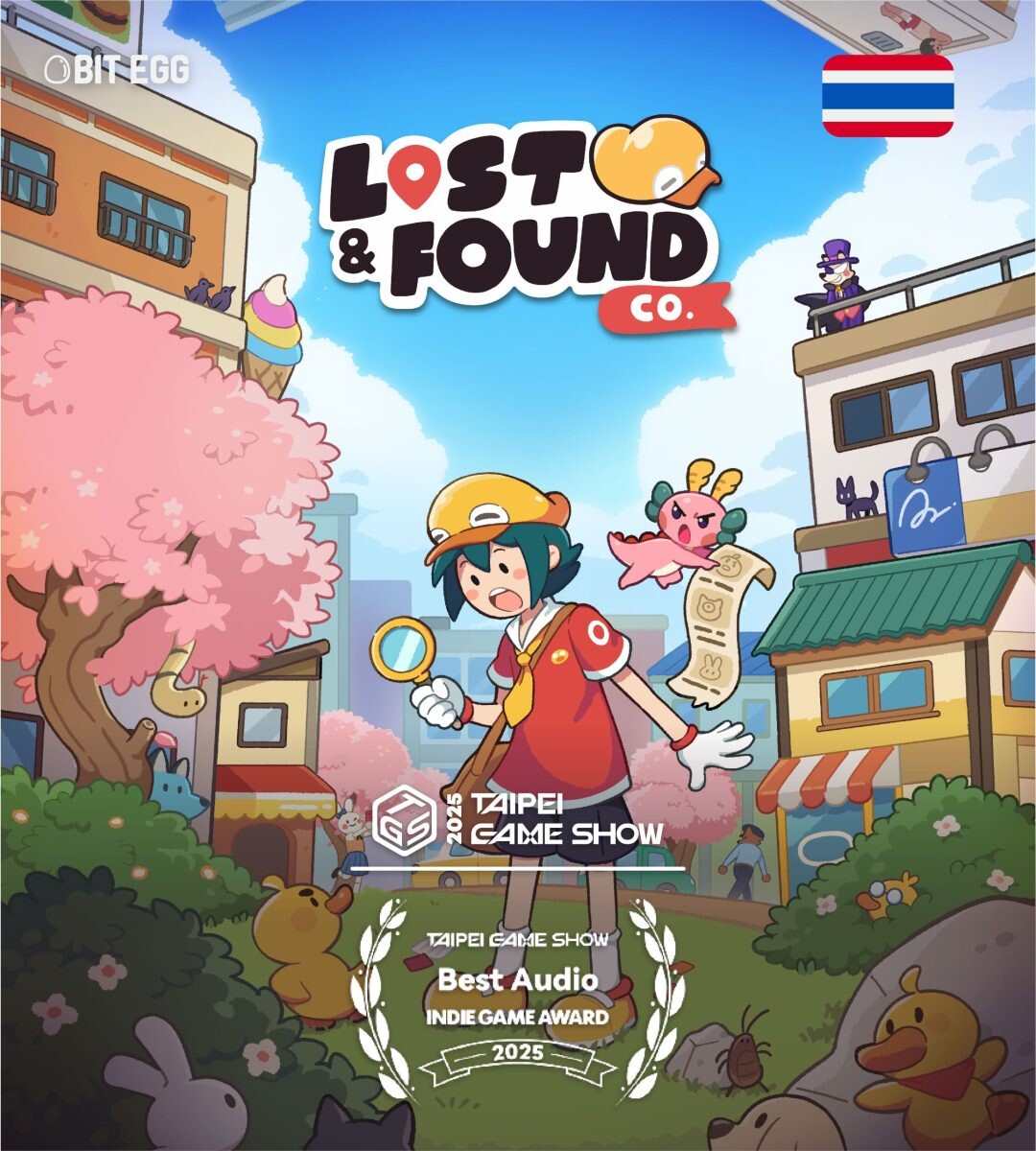 เกมอินดี้ไทย Lost and Found Co. เข้าชิงรางวัล Best Audio เวที Indie Game Award งาน Taipei Game Show 2025 ณ กรุงไทเป