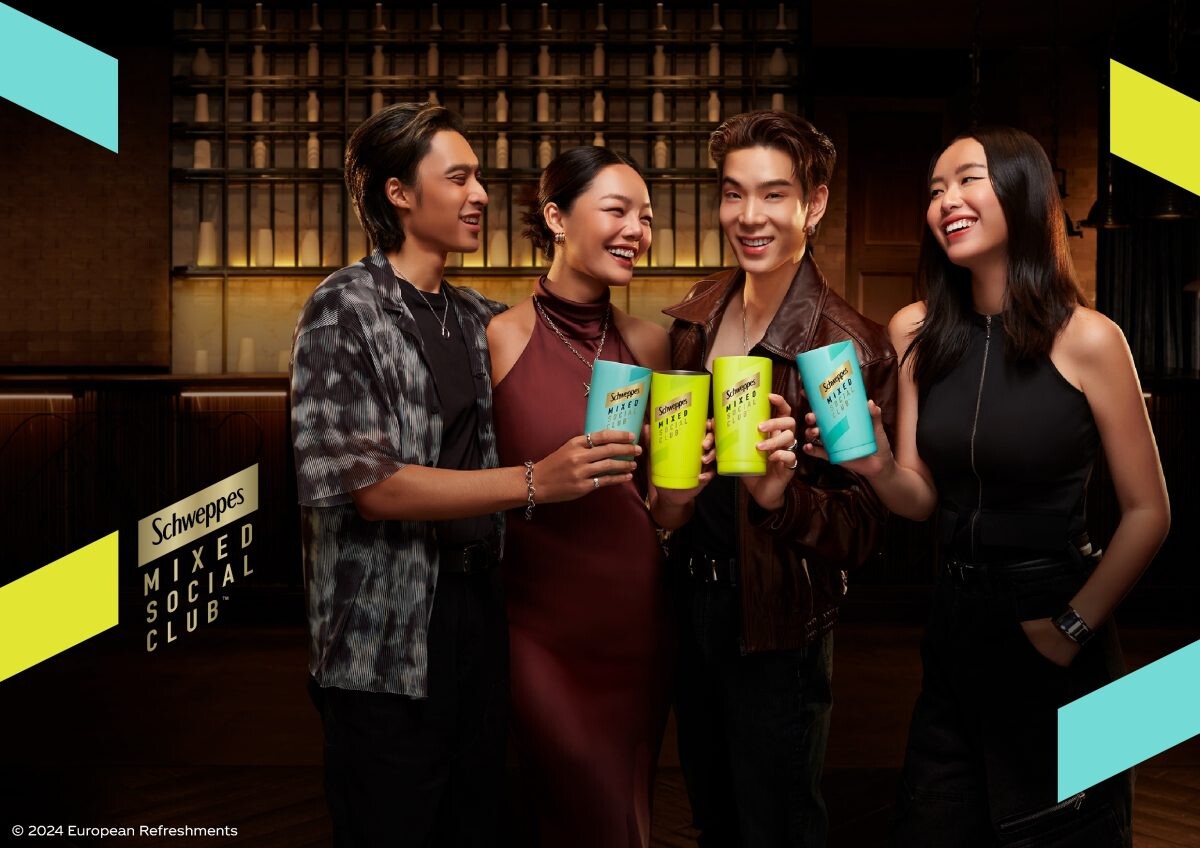 'Coca-Cola' Thailand Expands Its Portfolio with 'Schweppes' Mixed Launch, introducing the 'Thank Goodness It's Thursday (TGIT)' Campaign