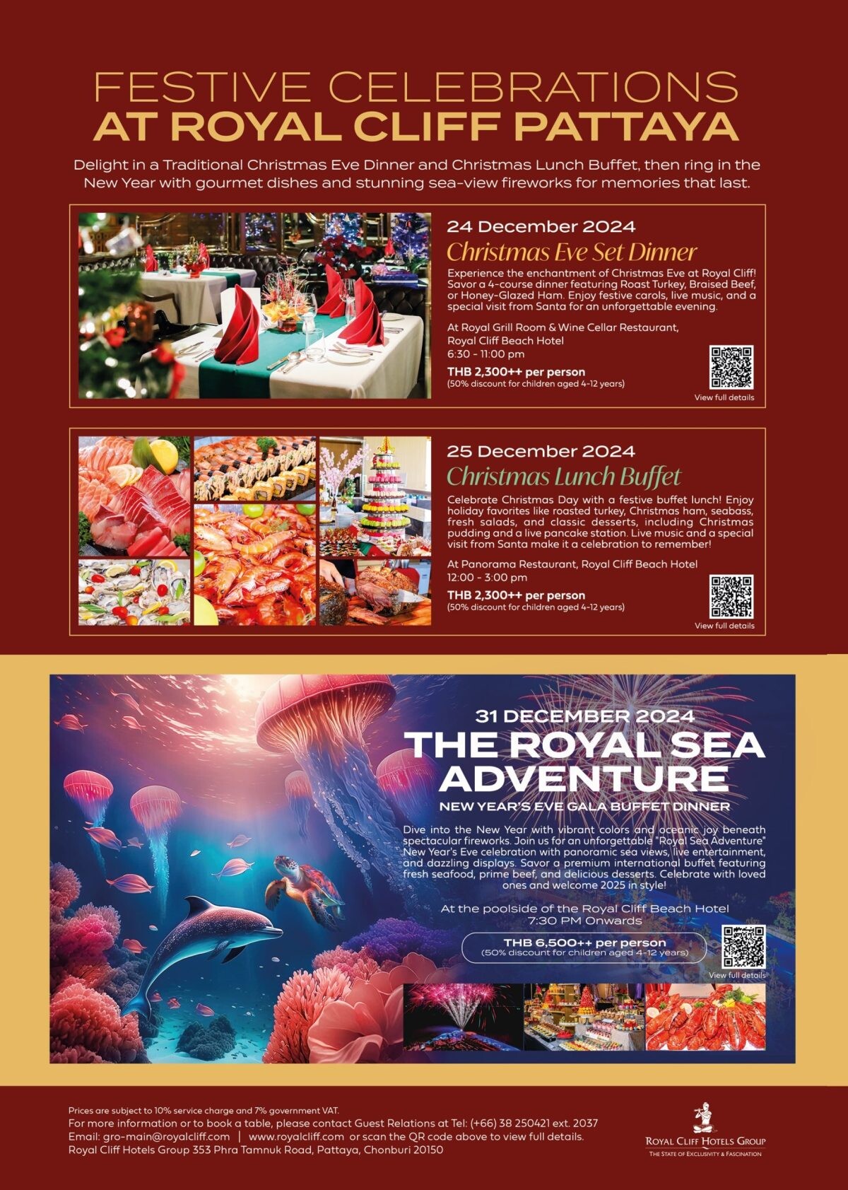 Celebrate a Sparkling Festive Season at the Royal Cliff Hotels Group!