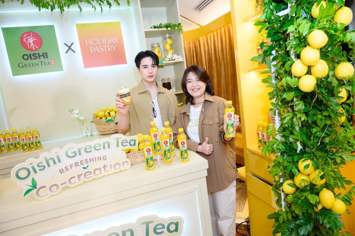 "โออิชิ กรีนที" ร่วมคอลแลปส์ 3 ร้านดัง กับแคมเปญใหม่ "Refreshing Co-Creation by Oishi Green Tea" ชวน Holiday Pastry นำโดย "อิน สาริน"