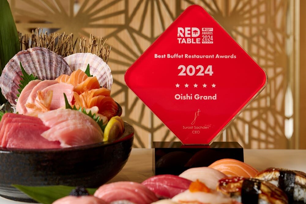 โออิชิ แกรนด์ คว้ารางวัล BEST BUFFET RESTAURANT จาก HUNGRY HUB RED TABLE AWARDS 2024