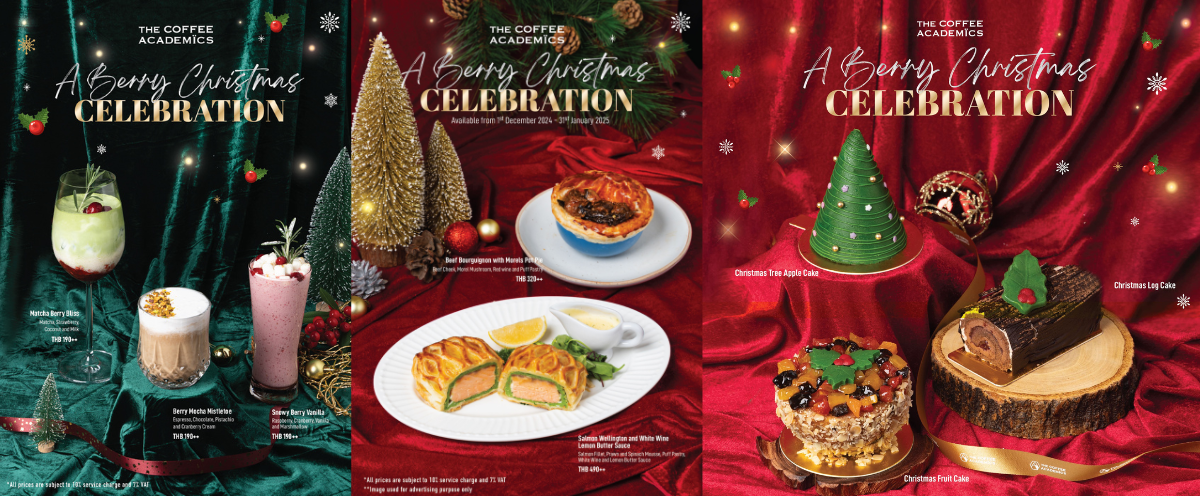 "The Coffee Academ?cs" invites everyone to celebrate Christmas and New Year with 8 festive menu items, available from now until 31 January 2025