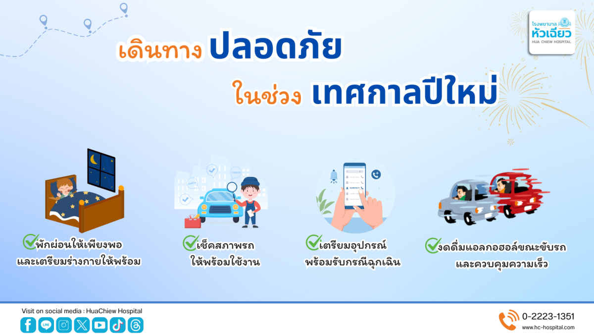 เดินทางปลอดภัย.. ในช่วงเทศกาลปีใหม่