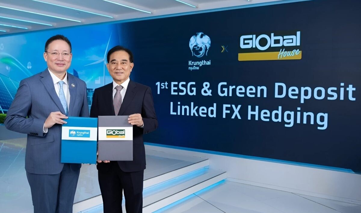 Krungthai and Siam Global House Enhance FX Hedging by Linking to ESG Targets and Green Deposits—a First in Thailand—to Drive Sustainable Organizations