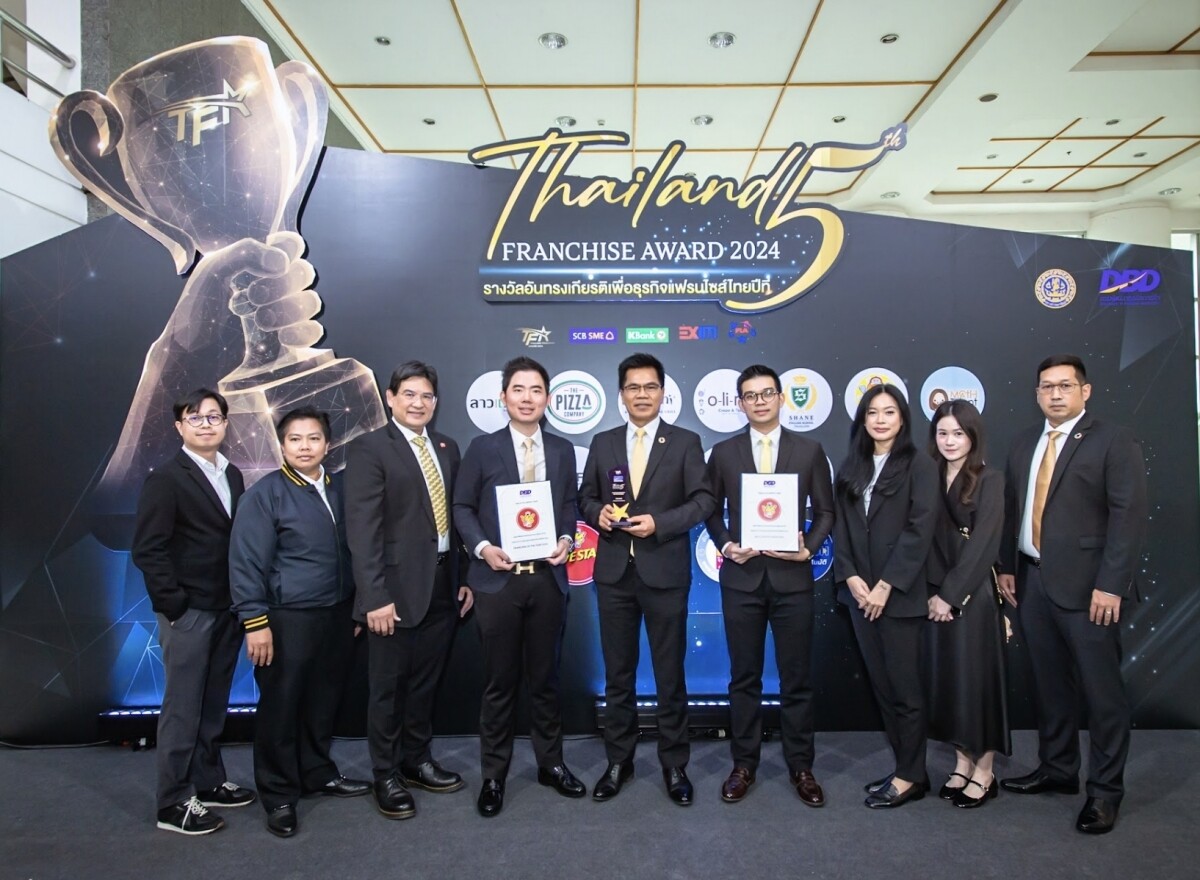 FIVE STAR Earns Recognition as "Best Food Franchise" at Thailand Franchise Award 2024