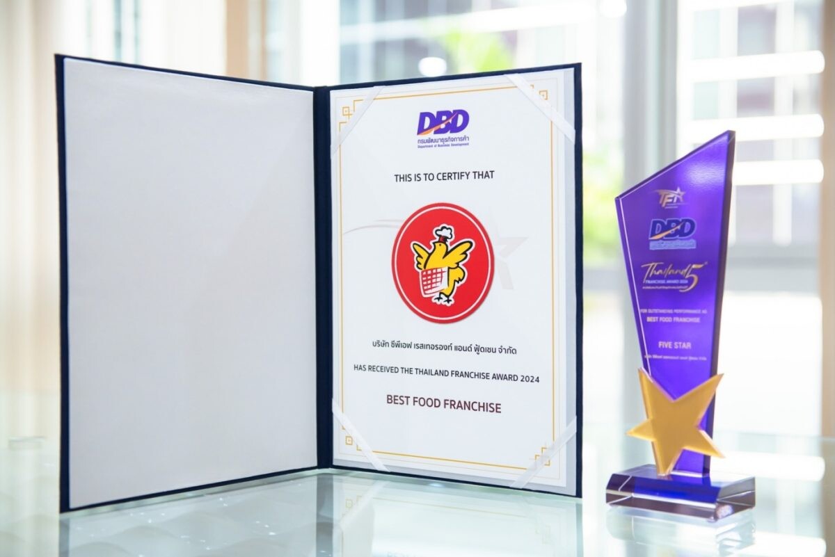 FIVE STAR Earns Recognition as "Best Food Franchise" at Thailand Franchise Award 2024