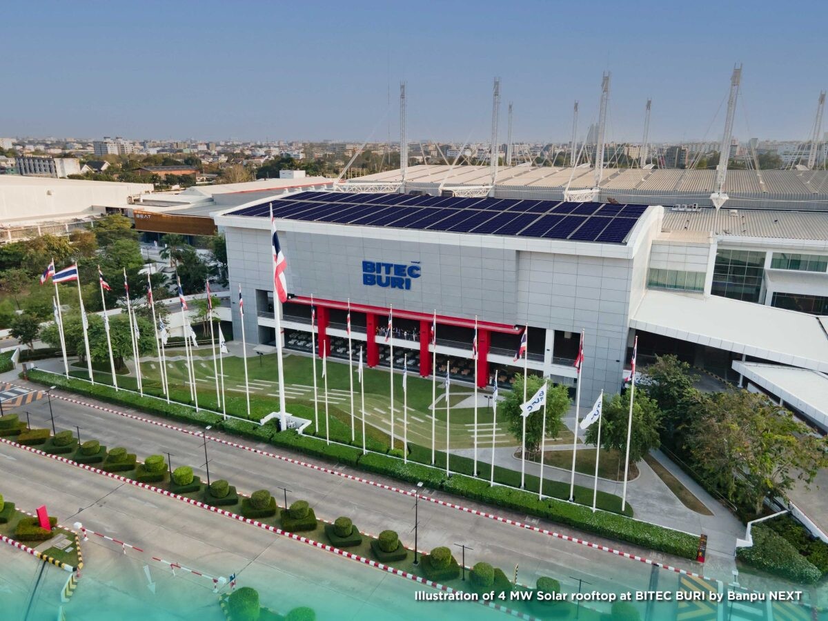 Banpu NEXT installs 4 MW solar at BHIRAJ BURI GROUP's largest mixed-use BITEC BURI, expanding collaboration while decarbonizing eastern Bangkok's CBD