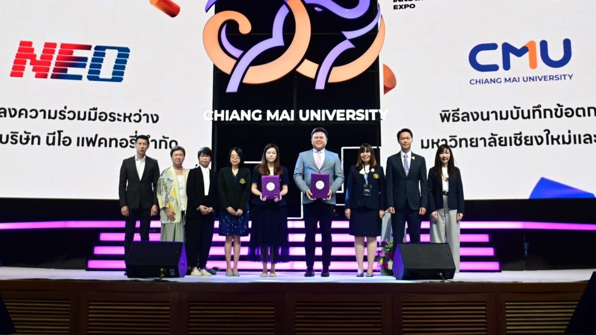 NEO Partners with Chiang Mai University to Create Next-Gen FMCG Products for Young Old and Gen Beta Consumers Reaffirming NEO as a "Segment Creator" Pioneering Innovations Suitable for Every Lifestyle