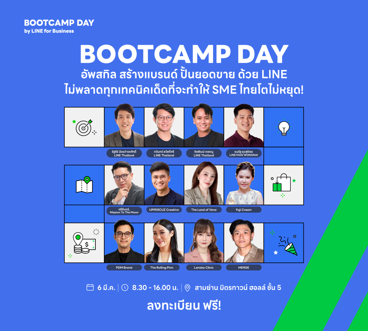 เปิดไฮไลท์งาน BOOTCAMP DAY 2025 งานเดียวครบจบเพื่อ SME ไทย! สร้างแบรนด์ สร้างยอดขาย ปั้นธุรกิจโต