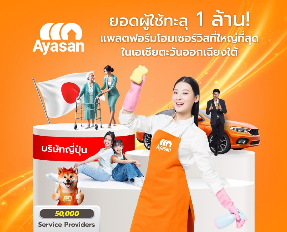 Ayasan (อะยะซัน) บริการโฮมเซอร์วิสสัญชาติญี่ปุ่น เติบโตอย่างก้าวกระโดด ผู้ใช้งานเพิ่มขึ้น 2 เท่าภายใน 2 ปี พร้อมเปิดตัวสาขาเชียงใหม่ ตั้งเป้าขยายสู่ 9 ประเทศ