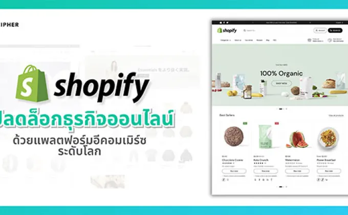 CIPHER จับมือ Shopify ปลดล็อกธุรกิจออนไลน์ด้วยแพลตฟอร์มอีคอมเมิร์ซระดับโลก