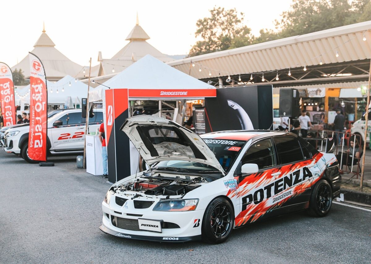 Bridgestone Unleashes the Power of Sports, Showcasing Premium Tires "POTENZA SPORT" and "POTENZA Adrenalin RE004" to High-Speed Car Enthusiasts at the Grand Event "STREET DOC FEST Chiangmai 2025"