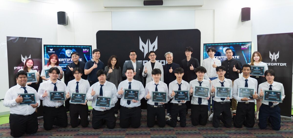 เอเซอร์ มอบประกาศนียบัตรให้นักศึกษาในโครงการ 'Esports Internship Program' เปิดทางสู่โอกาสใหม่ในวงการอีสปอร์ตไทย