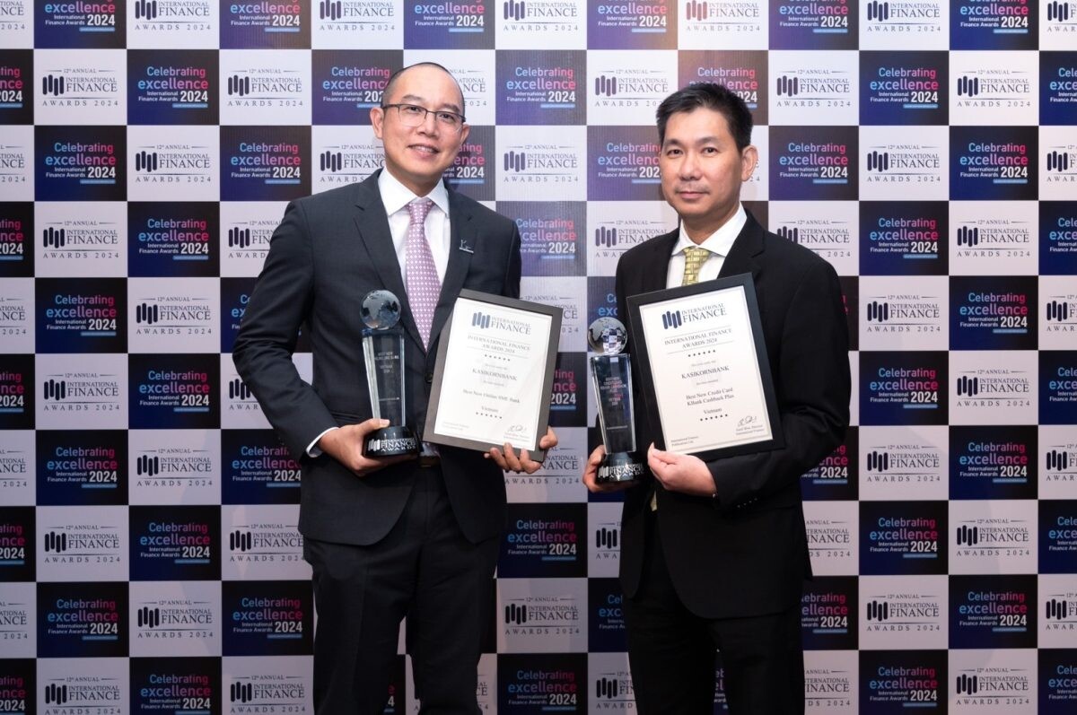 KBank's services make a significant impact on the Vietnamese market, earning the Bank two prestigious international awards: Best New Credit Card and Best New Online SME Bank