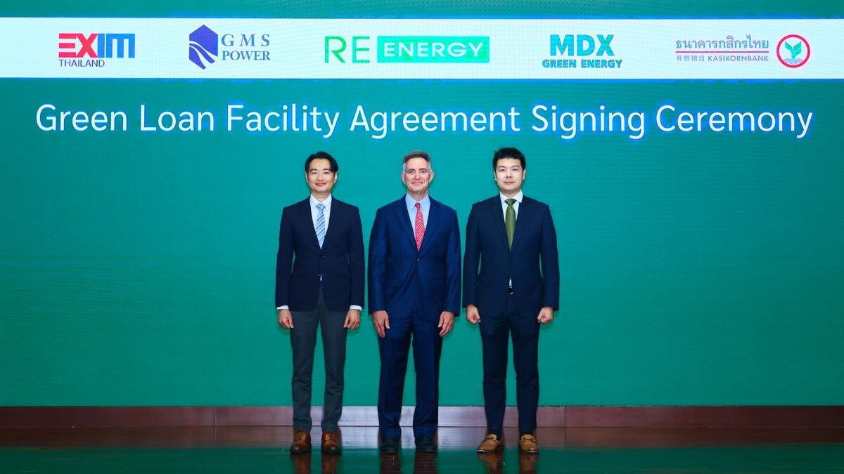 KBank, EXIM BANK jointly provide green loan for RE Energy to build a 21.49 MW floating solar power plant as part of its drive to create a sustainable society