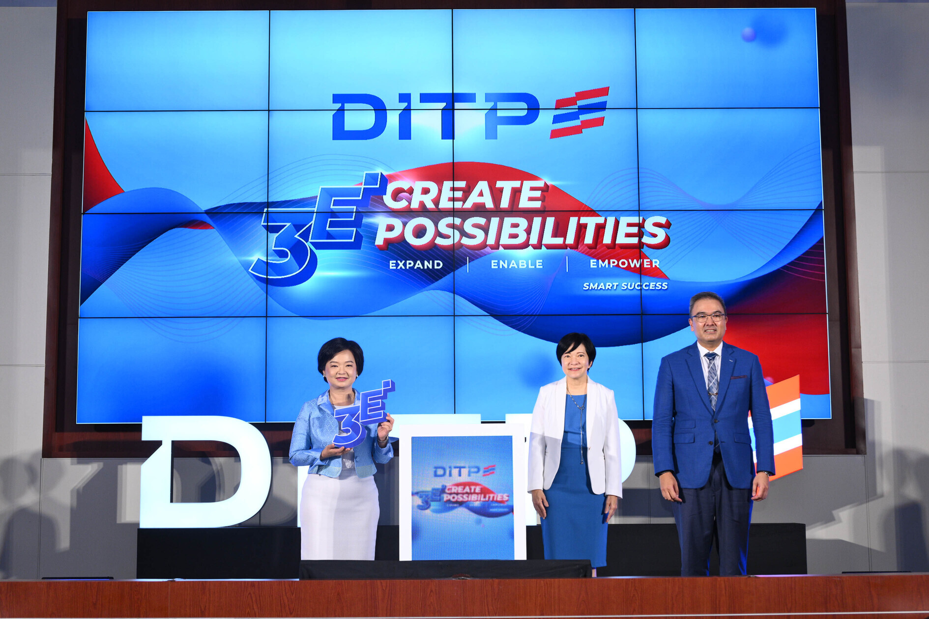 "DITP" Unveils New Logo, Enhancing Thailand's International Trade Image under "3E CREATE POSSIBILITIES" Concept to Promote Thai Entrepreneurs on Global Stage